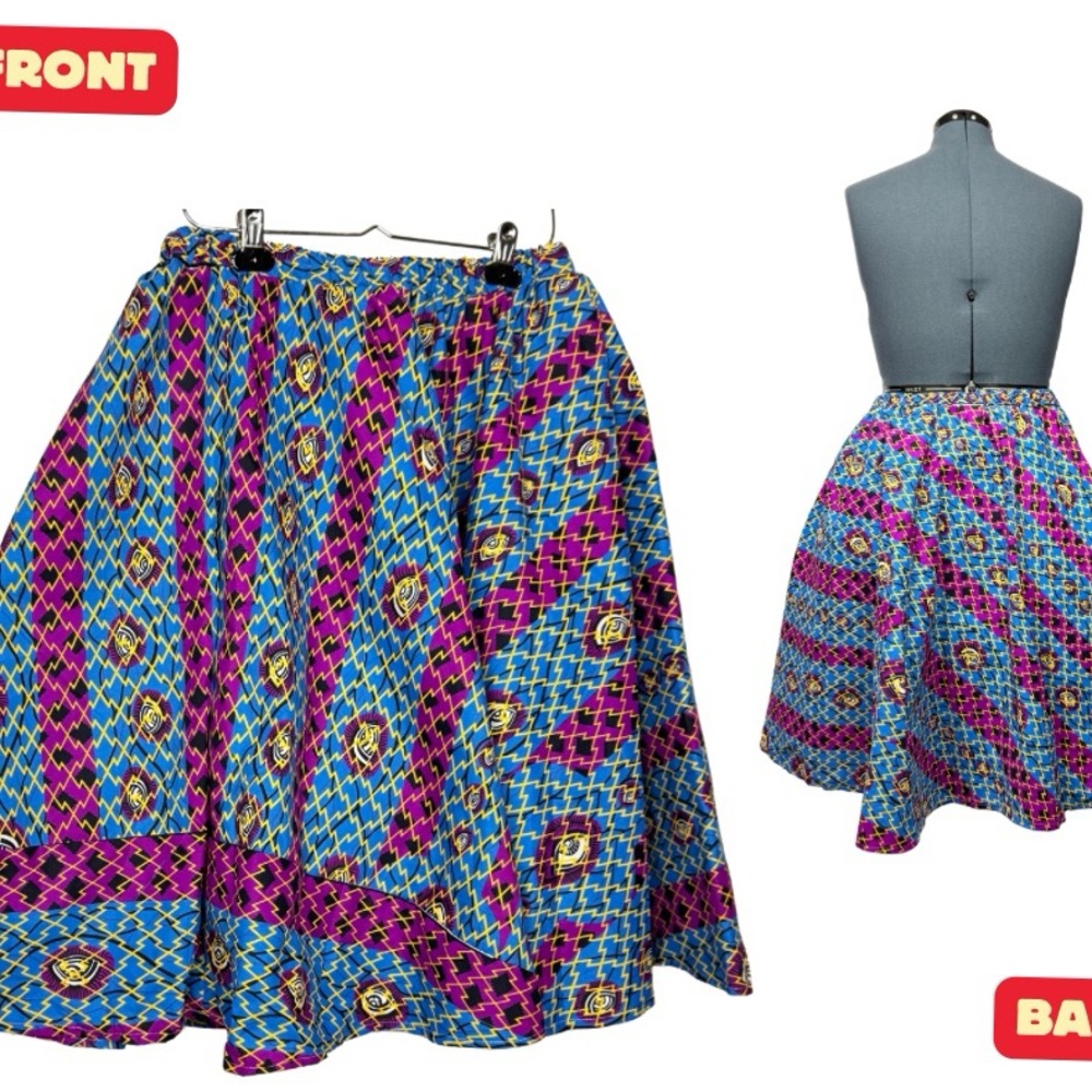 Colorful Patterned Women's Skirt